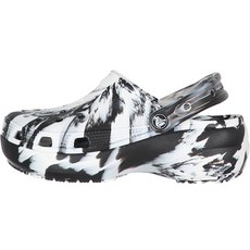 crocs 卡駱馳 經典厚底大理石紋洞洞涼鞋 207176-066