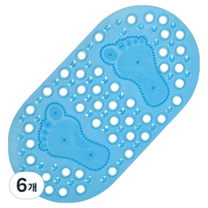 Poten-kit 實用方便腳底按摩墊 68 x 37 cm, 6個, 藍色