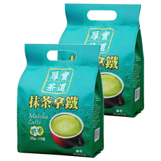 MOCCA 摩卡 厚實茶道 抹茶拿鐵, 25g, 15包, 2袋
