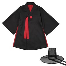 ROROCHAT 兒童陰間風韓服 + 紗帽套組