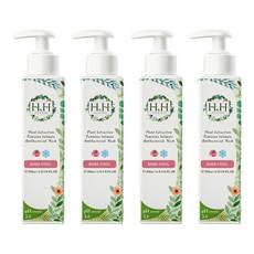 HH 草本新淨界 私密植萃抗菌潔淨露 沁涼玫瑰, 200ml, 4瓶