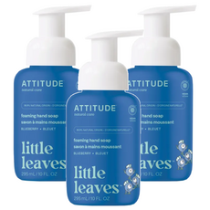 ATTITUDE 艾特優 兒童泡沫洗手乳 藍莓 295mL, 3瓶
