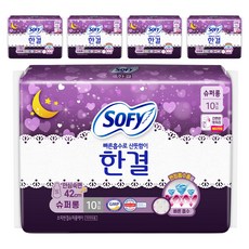 쏘피 한결 생리대 날개형, 슈퍼롱, 10개입, 5개