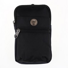 NICOLE LENIC 手機3口袋登山腰包 黑色