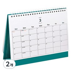 탐사 오피스 2026 베이직 와이드 데스크 캘린더 미듐(170x225mm), 2개