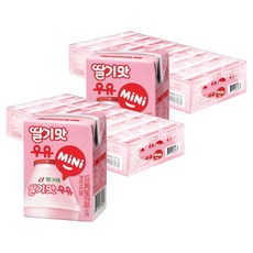 Binggrae 迷你草莓牛奶, 120ml, 48入