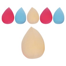 LUKASI 迷你水滴化妝粉撲 2入, 隨機出貨, 6個