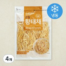 해맑은푸드 손질 황태채 (냉동), 200g, 4개