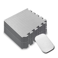 딩동펫 반려동물 퍼즐매트, 라이트그레이, 10개