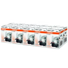 OSRAM 歐司朗 經典鹵素原廠燈泡 HB3, 10個, 混合色, 9005