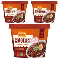 MONGGO FOODS INC. Byulmi Pocha杯裝炸醬炒年糕, 135g, 3入