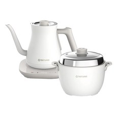 TATUNG大同 輕享料理組 電鍋茶壺組 複合料理電鍋 溫控手沖電茶壺, TAC-0309EA-W, 1組