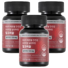 한풍네이처팜 아브카 에센셜 간건강 프리미엄 실리마린 밀크씨슬, 3개, 60정