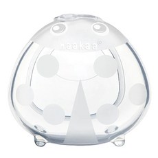 haakaa 母乳矽膠瓢蟲集乳墊 Set 2入, 75ml容量, 100%食品級矽膠製成, 不含BPA,PVC和鄰苯二甲酸鹽, 無需電源線或電池, 便攜式且靜音, 1組