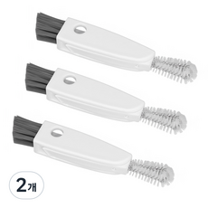 코멧 다용도 3 in 1 틈새 청소솔, 화이트, 2개