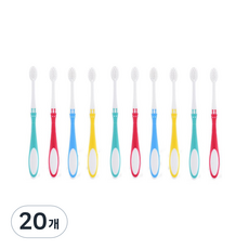 미소덴탈 이중 슬림모 유아칫솔, 랜덤 발송, 20개, 1개입