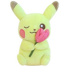 PoKeMoN 寶可夢 捧花皮卡丘娃娃, 17cm, 混合色, 1個