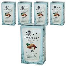 筑波乳業 杏仁飲 香醇原味 無糖, 5個, 1L