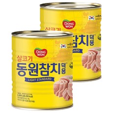 동원 살코기 참치 라이트 스탠다드 덕용, 3kg, 2개