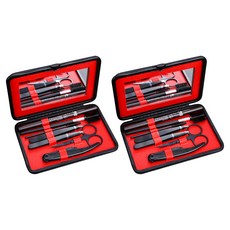 라무어 남자 눈썹 정리 7종세트, 블랙 + 레드, 2세트