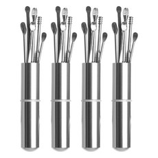 칼리오페 스테인리스 귀이개 실버 6종 세트, 1개, 4세트