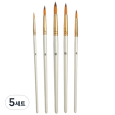 Abern 藝術家水彩油畫筆組 A, 5套, 2, 6, 8, 10, 12號