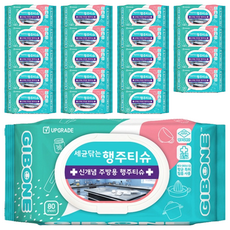 GIBONE 掀蓋式清潔濕紙巾, 80張, 20包