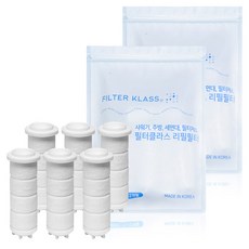 FILTER KLASS BODYLUV Puresome廚房水龍頭除鏽替換濾芯6入組 手持型適用, 無香味, 2組