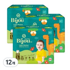 데이데이비쥬 라이트모션 팬츠 기저귀 남여공용, 대형(L), 288매