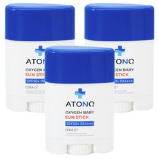 ATONO2 氧氣孩童防曬棒 SPF50+ PA++++, 20g, 3條