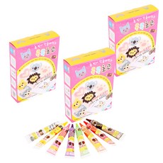 裝飾巧克力筆 8支+造型巧克力DIY組 01 動物款, 120g, 3組