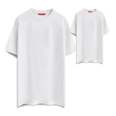 알베테 남녀공용 기본 통기성 롱 레이어드 반팔티 2p