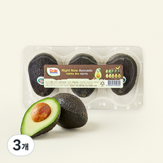 돌 페루산 Right Now 바로먹는 후숙 아보카도, 500g(3개입), 3개