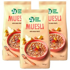 ONEDAYMORE 果乾燕麥片, 700g, 3包
