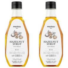 몽크슈 헤이즐넛향 시럽 위드 알룰로스, 530g, 2개