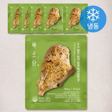 바르닭 소스 품은 닭가슴살 허브갈릭맛 (냉동), 100g, 1개입, 6개
