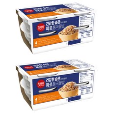 햇반 건강한 습관 라이스플랜 파로 통곡물밥, 8개, 190g