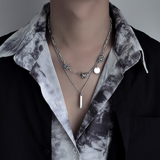 PEONIST 男士時尚雙層項鍊