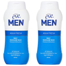 summer's eve Aqua Fresh每日男性私密處清潔慕斯, 2瓶, 237ml