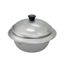 아이젠베르그 쿠헨바움 무연마 통삼중 스텐 가마솥, 1개, 실버, 20cm