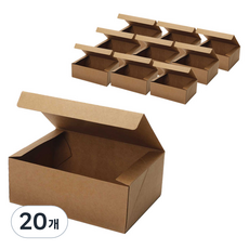 牛皮紙禮物盒 4號 21 x 15 x 8cm, 單一顏色, 20個