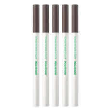 이니스프리 납작 아이브로우 펜슬 0.3g, 4호 새벽 이슬 애쉬 브라운, 5개