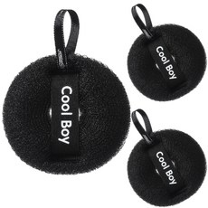 Wheat Sunday 深層清潔沐浴球, 黑色, 1入, 3個