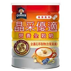 QUAKER 桂格 晶采優適營養全穀奶, 600g, 1入, 1罐