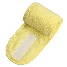 魔鬼氈洗臉髮帶, 黃色, 1入