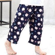 Kidsline 兒童字母小熊9分睡褲