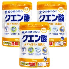 第一石鹼 檸檬酸, 清潔除水垢 180g, 3包