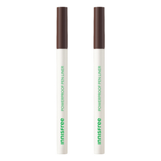 INNISFREE Power Proof防水眼線液筆 0.6g, 02 Brown, 2支