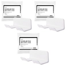 Hi Uncle 簡約免鑽孔吹風機架, 白色, 3個