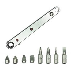 Octopus 章魚牌 9件L型超薄棘輪扳手組 適用於狹小空間 12mm超短頭, 1組